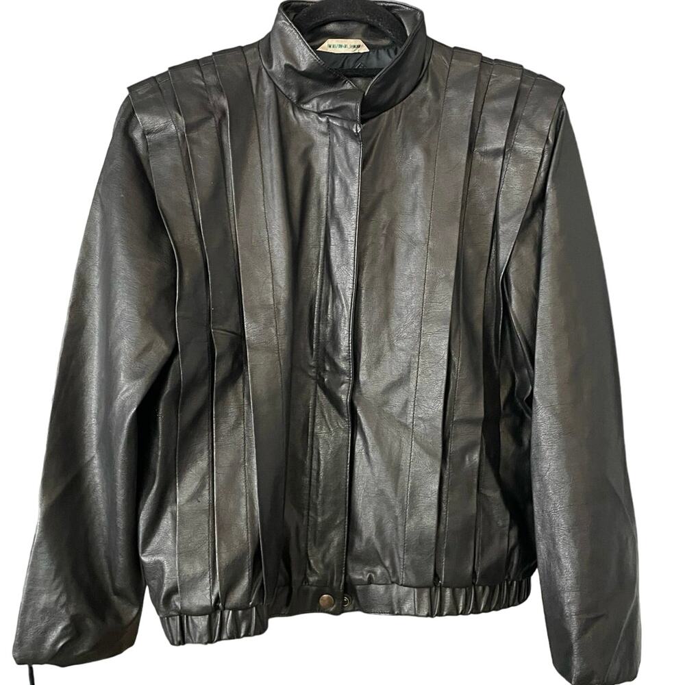 Vintage 80s Black Tailored in Korea Pam Sloane Jacket Women’s Size 7